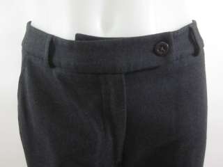TAHARI Charcoal Wool Wide Leg Dress Pants Slacks Size 2  