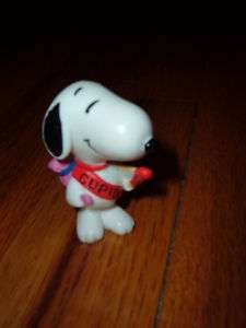   SNOOPY Cupid PVC Figure Valentines Day PEANUTS Charlie Brown Rare toy