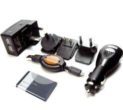 WORLDWIDE BATERY TRAVEL CHARGER KIT FOR HTC SNAP S521  