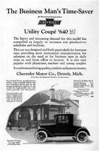 1924 Chevy Superior Coupe Original Ad  