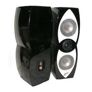  Jaton Lyra HD 441 Pair Bookshelf Loud Speakers, Black 