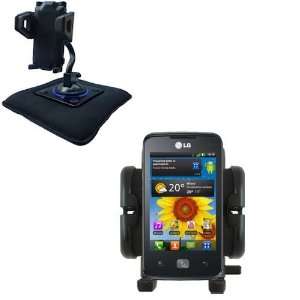   Dash & Windshield Holder for the LG Univa   Gomadic Brand GPS