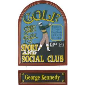  Golf Social Club Sign Personalized