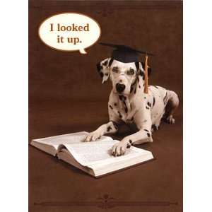  Dalmatian and Dictionary Graduation Card 