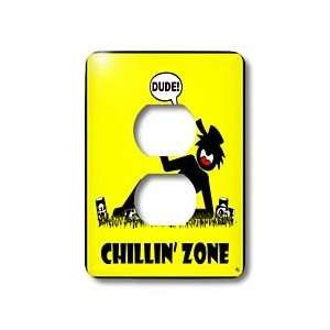  Mark Grace SCREAMNJIMMY Chillin   CHILL ZONE yellow sign 1 