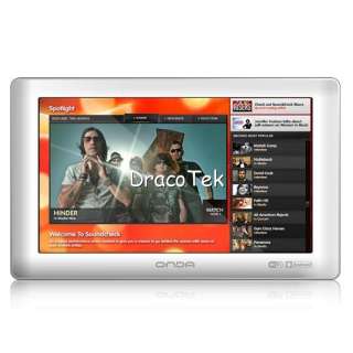   tablet pc all winner A13 1GHz smart MP4 WIFI White Flash player 8GB