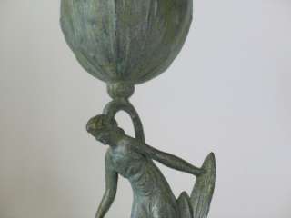 Art Nouveau Figural Pewter Vase/Pokal c.1900  