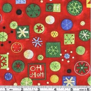  Let It Snow Ho Ho Ho Red Fabric By The Yard Arts 