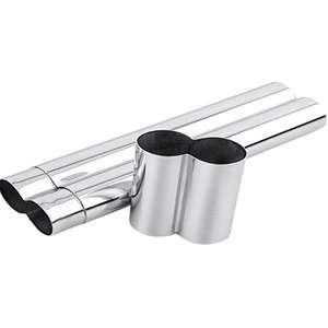  2 Cigar Tube Stainless Holds two cigars up to 8 long with 