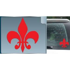  FLEUR DE LIS cut vinyl decal sticker #1 in Red 4 