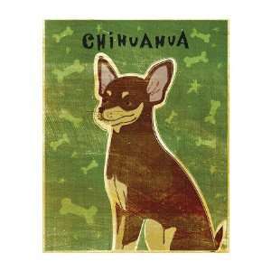 Chihuahua (chocolate and tan) Giclee Poster Print by John Golden 