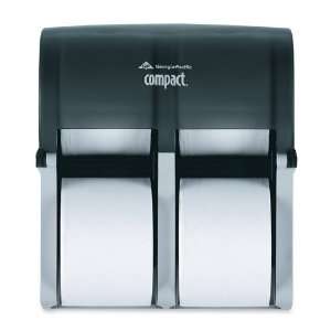   Vertical Four Roll Tissue Dispenser   Smoke   GEP56744