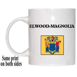  US State Flag   ELWOOD MAGNOLIA, New Jersey (NJ) Mug 
