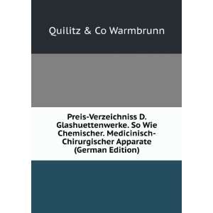   Chirurgischer Apparate (German Edition) Quilitz & Co Warmbrunn Books