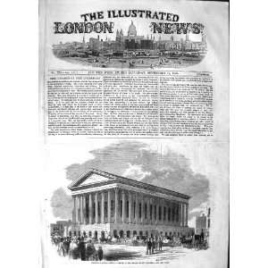   1852 BIRMINGHAM MUSIC FESTIVAL TOWN HALL ARCHITECTURE