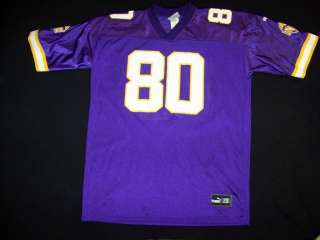 Minnesota Vikings #80 Chris Carter Puma NFL football jersey size 2XL 
