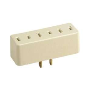  Leviton Small Plug in Three Outlet Adapter