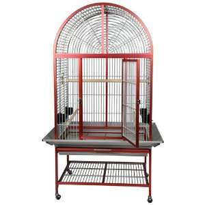  Aluminum Arch Top Bird Cage ACA3325 Red