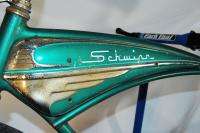 Vintage Schwinn 1961 Mark VI Jaguar green bike bicycle coaster br 
