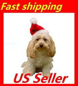 Kyjen Christmas Holiday fashion fun Soft Plush Santa Hats For Pet Dog 
