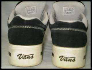 Mens Suede Leather VANS Gym Shoes SKATER Black 7.5  