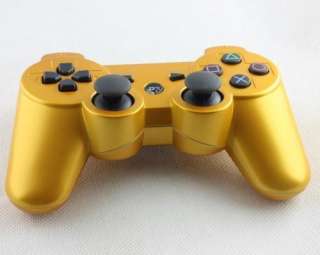 Gold 6AXIS SIXAXIS DualShock Wireless Bluetooth Game Controller for 