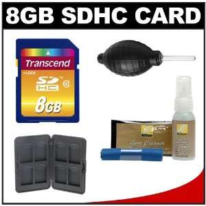  Class 10 (SDHC) Memory Card + SD Hard Case + Nikon Lens Cleaning 