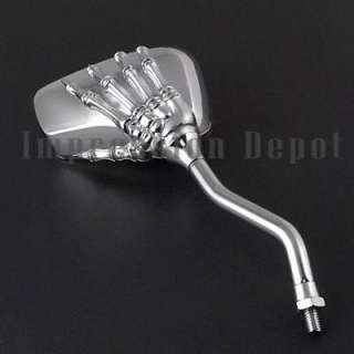 You are buying a pair of Brand New Motorcycle Chrome Skull Claw hand 