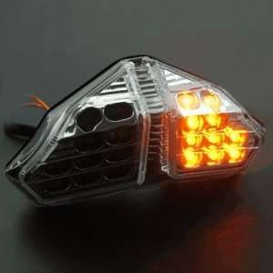 Ultra Bright Clear Lens LED Integrated Brake Stop Rear Tail Light Turn 