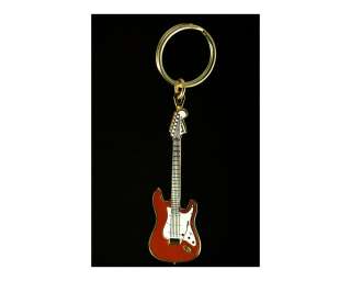 Fender Stratocaster Red Guitar 24K Keychain Key Chain  