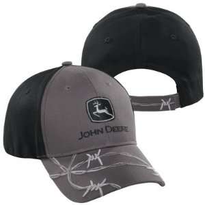    John Deere Charcoal/Black Barbed Wire Hat