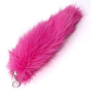  Hot Pink Foxtail 12 Keychain with Bonus Clip Automotive