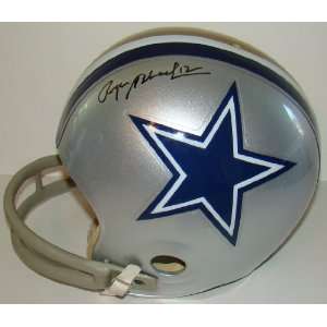  Roger Staubach SIGNED Custom Cowboys Navy Helmet 1/1 