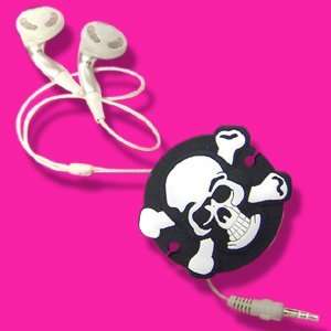  Headphone Cable Tidy   Skull Cord Wrapper Toys & Games