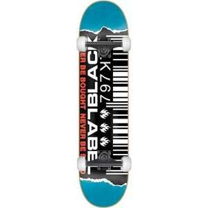  Black Label Ripped Barcode Complete Skateboard   8.88 w 