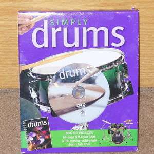 SIMPLY DRUMS BOX SET BOOK AND DVD*NEW*  