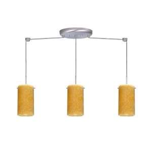 Besa Lighting 3BB 4404GX SN Onyx Stilo 7 Three Light Incandescent 