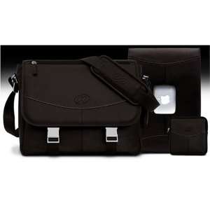   MacBook Shoulder Bag/ Sleeve /Pouch Set   Chocolate Electronics