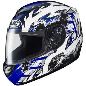  HJC CS R2 Helmet Skarr White/Blue Automotive