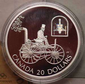 2000 Canada $20 H.S. Taylor Steam Car Hologram Silver  
