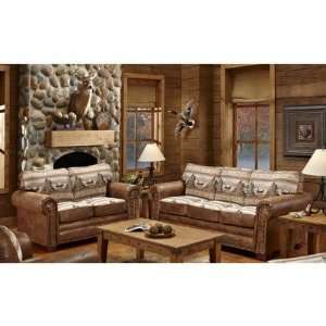  Lodge Alpine Lodge Sofa and Loveseat Set Furniture 
