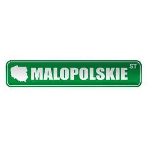     MALOPOLSKIE ST  STREET SIGN CITY POLAND