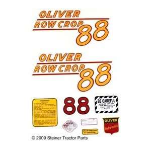  OLIVER 88 Rowcrop MYLAR DECAL SET Automotive