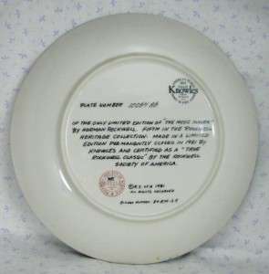 Knowles Norman Rockwell Music Maker Collector Plate  