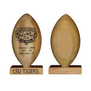   National Championship Laser Engraved 516 Scale Mini Wood Football