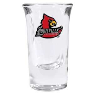  Collegiate Fluted Glass   Louisville Cardinals Sports 