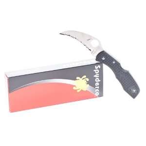  Spyderco Tasman Salt FRN H 1 Folding Knife C106SBK Sports 