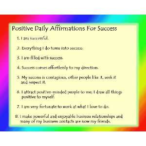   Daily Affirmations for Success   Computer Mouse Pad (Great Holiday