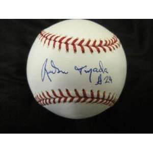  Ruben Tejada Autographed Baseball   Official Major League 
