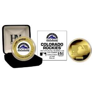 Colorado Rockies 24KT Gold and Color Team Logo Commemorative Coin 